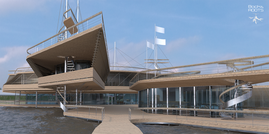 Архитектурный проект яхт клуба