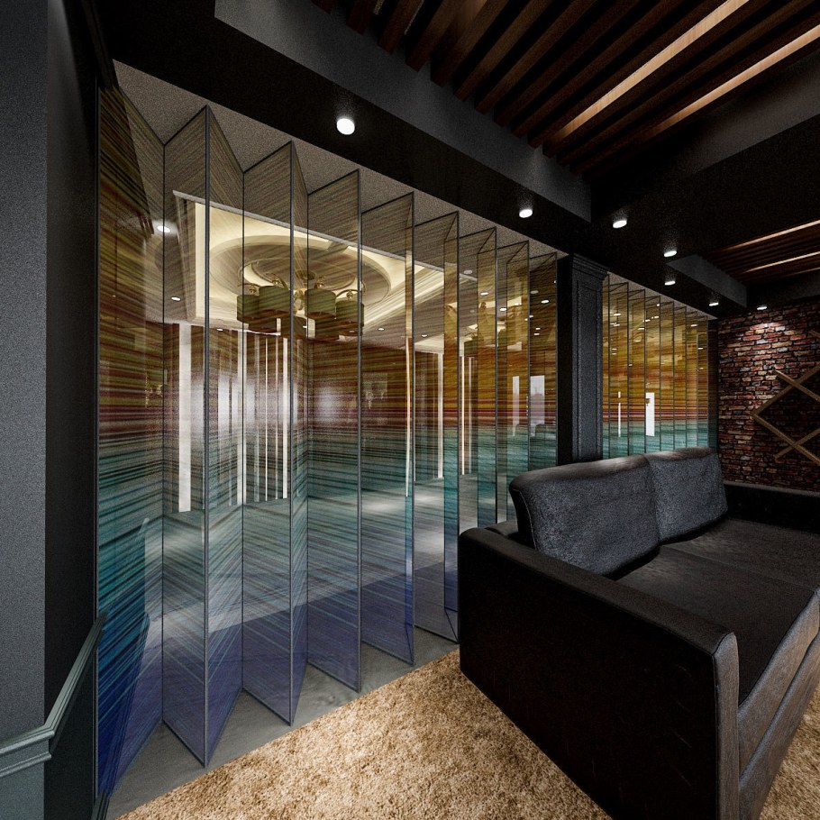 Рендеры интерьер Минимализм лобби клубный дом