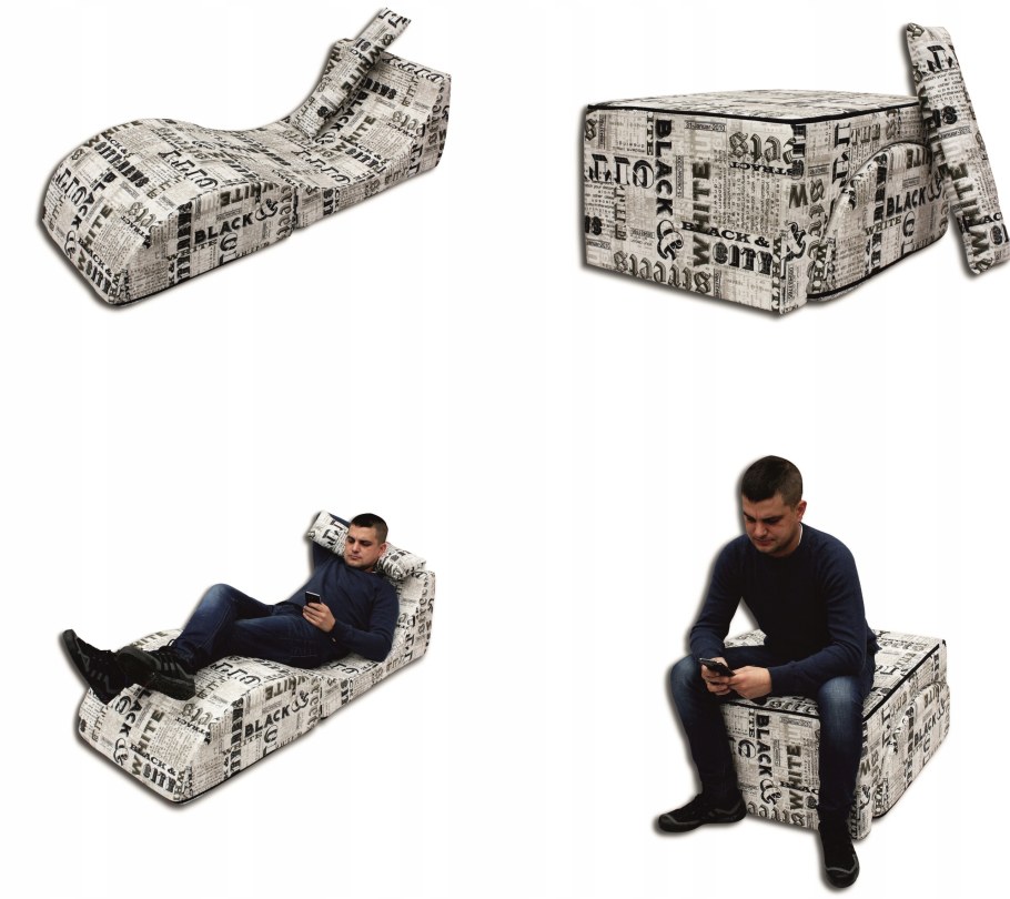 Складной диван пуфик