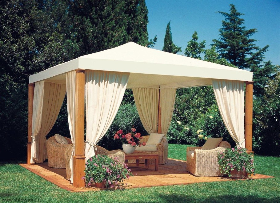 Занавески для беседки