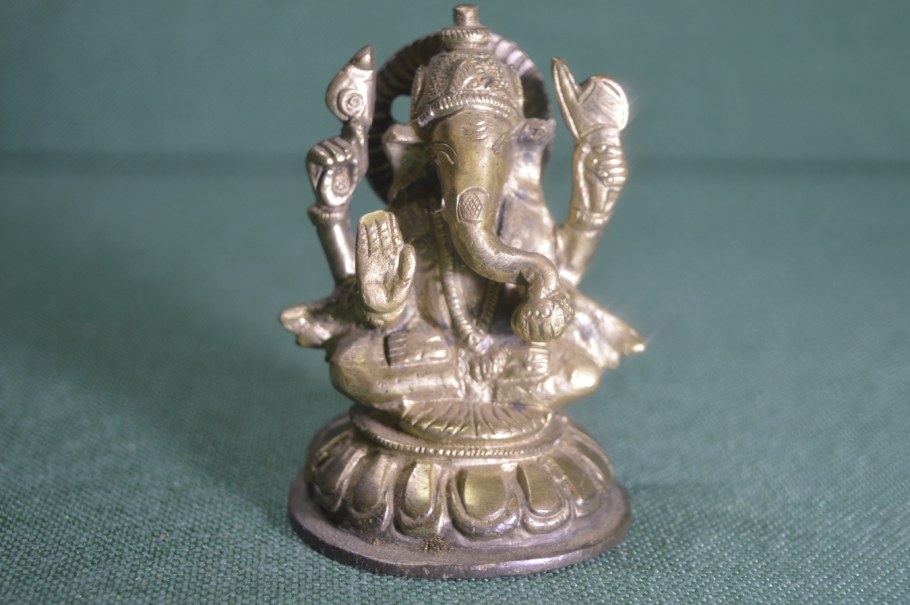 Слон Ганеша статуэтка латунь