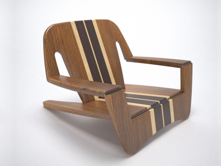 Складное кресло из фанеры