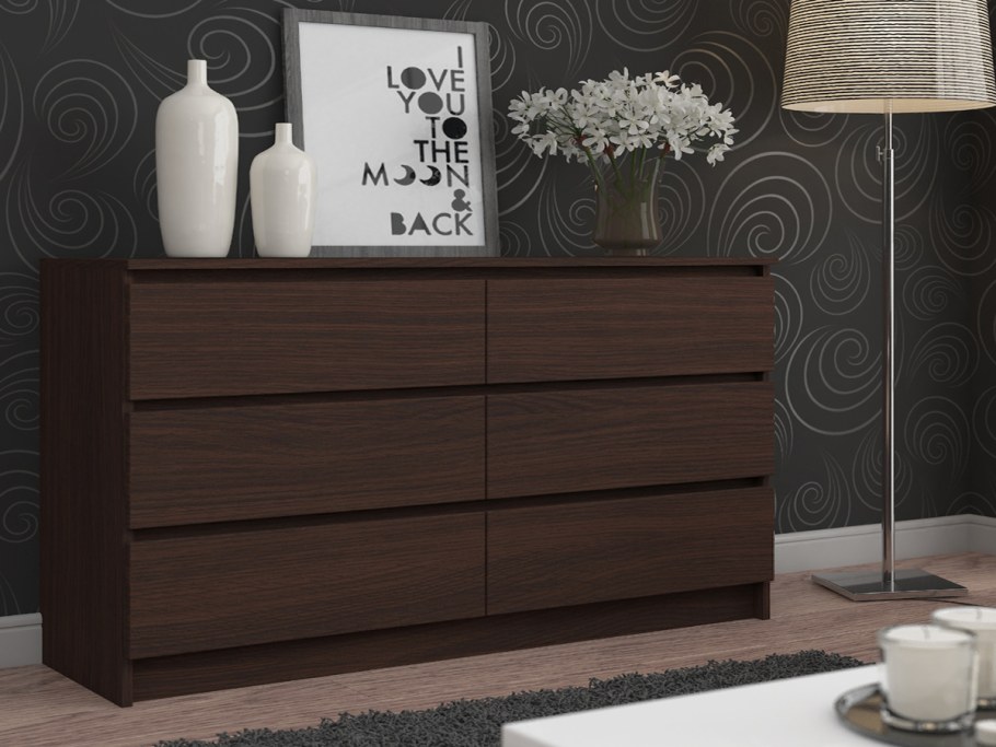 Комод 120см тумба 6 ящиков венге r120