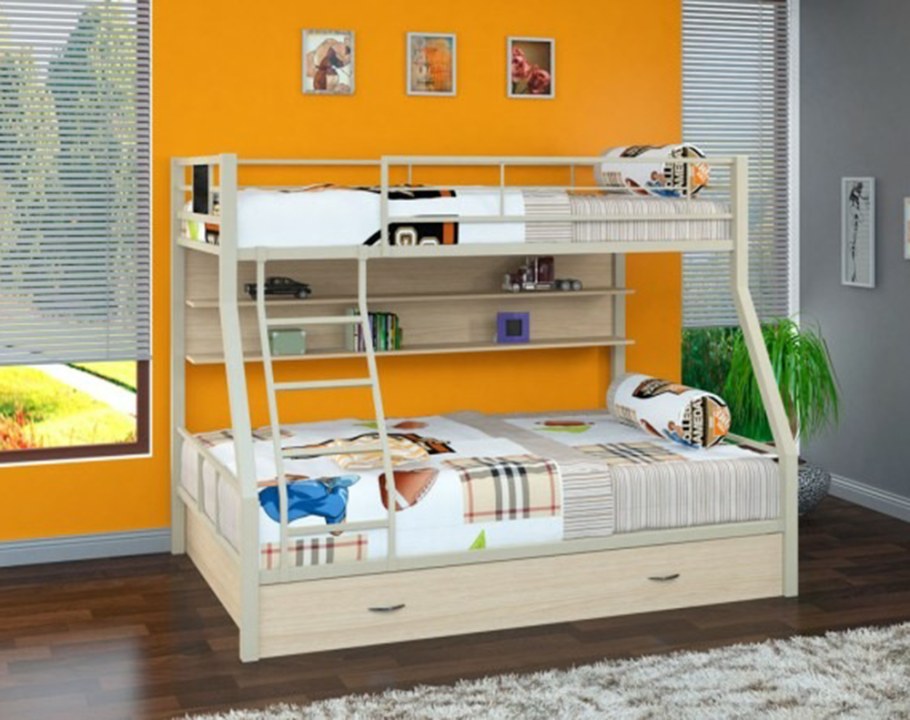 Металлическая двухъярусная кровать Гранада-1