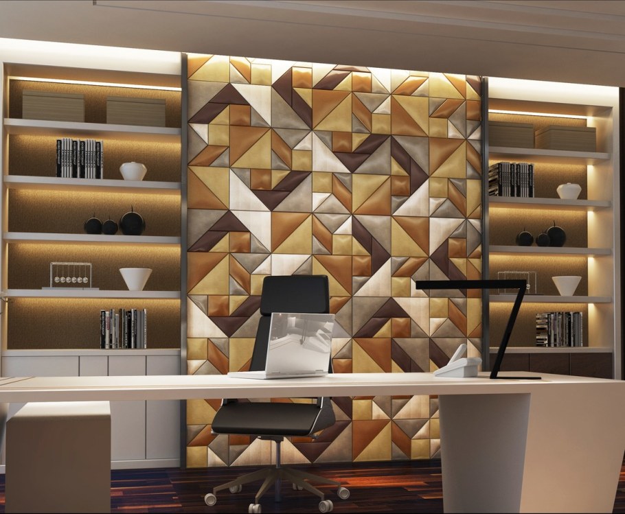 3d панели в кабинете