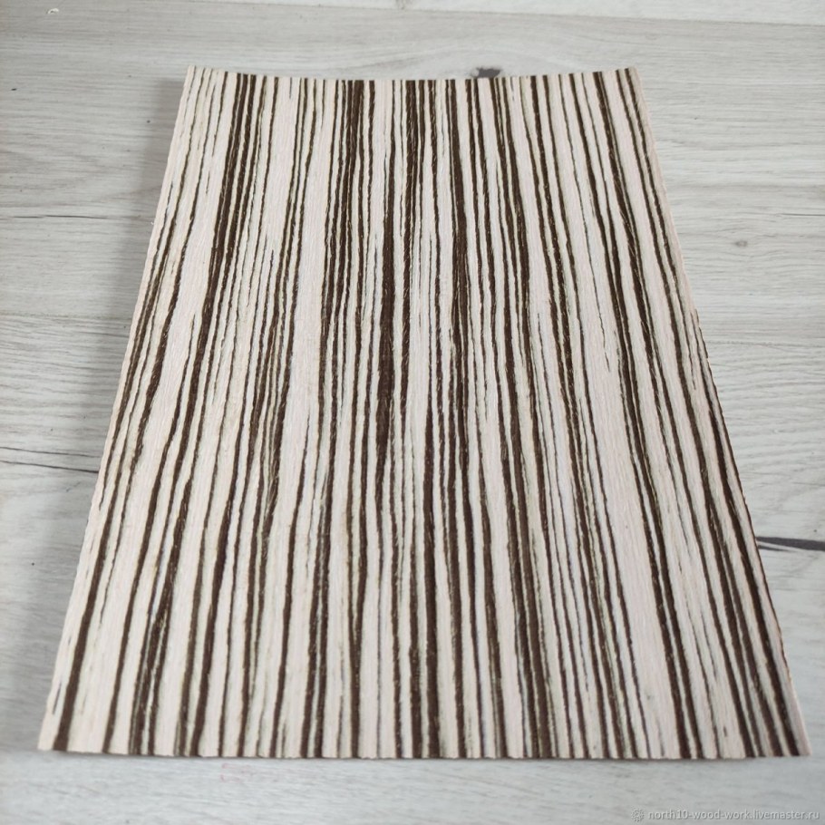 Шпон зебрано Спецзамер