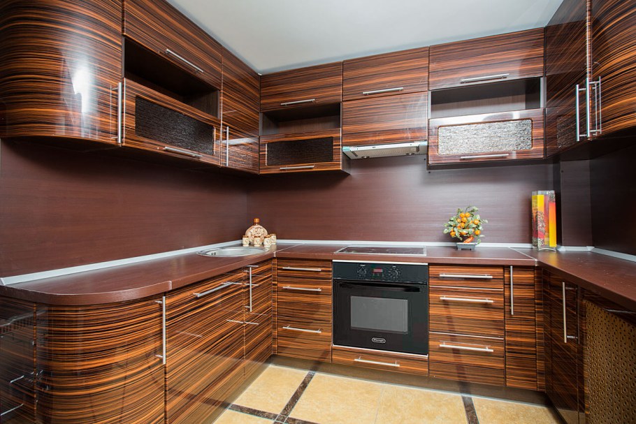 Фасад зебрано глянец