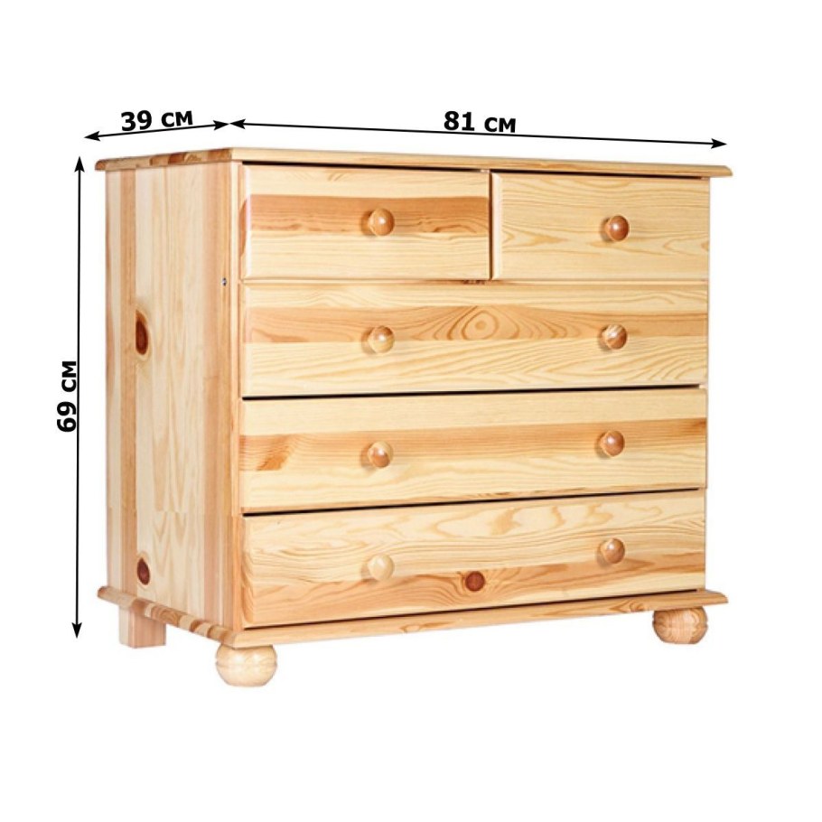 Комод «Вокко 82-05» (3 + 2 ящика)