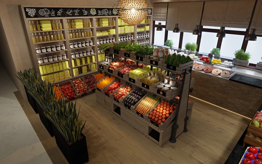 Проект маленького магазина продуктов