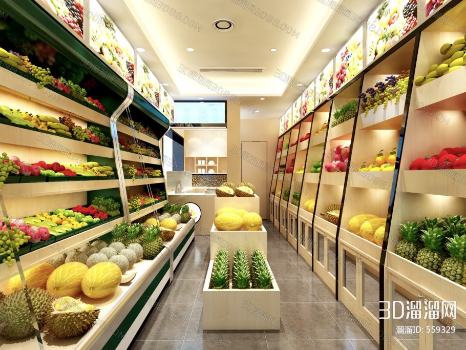 Интерьер магазина овощи фрукты