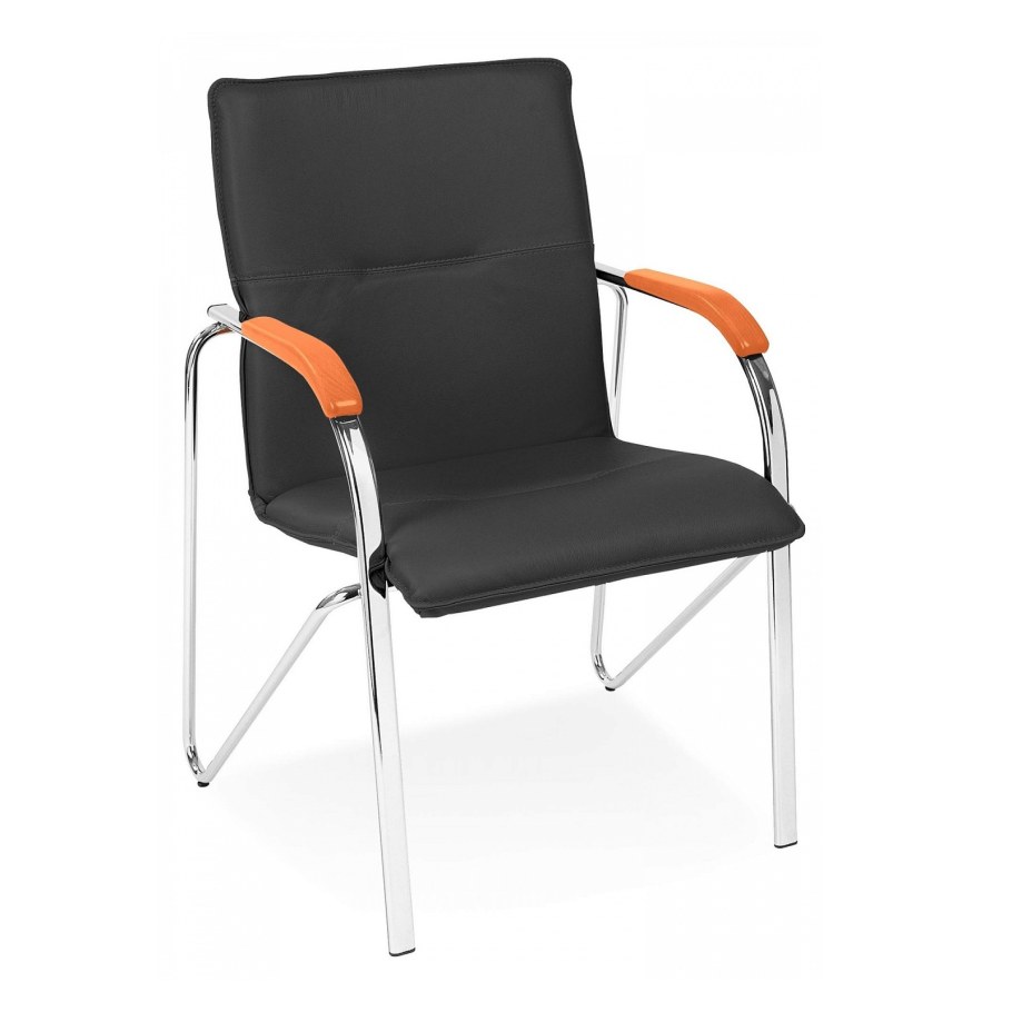 Стул Самба хром (черный)