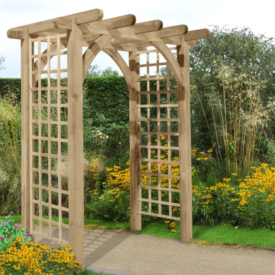 Деревянные садовые арки и перголы