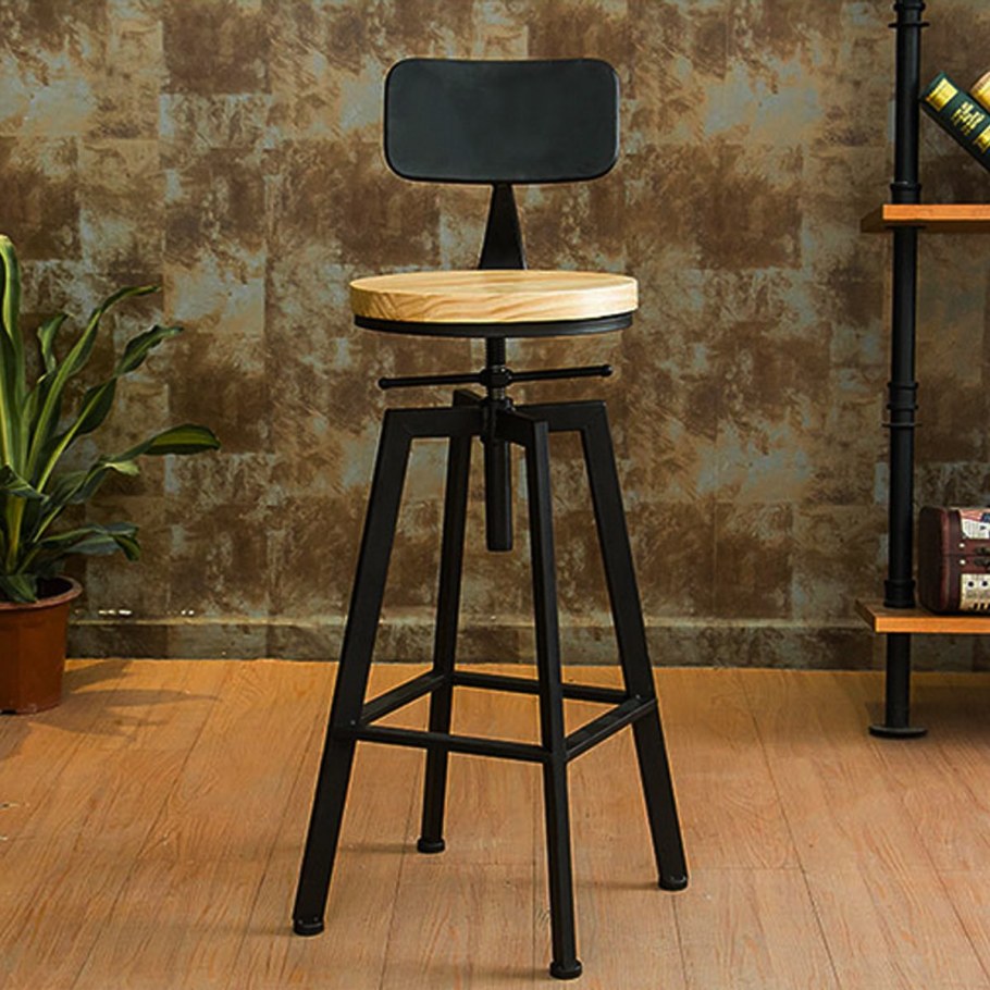 Полубарный стул лофт 65 см