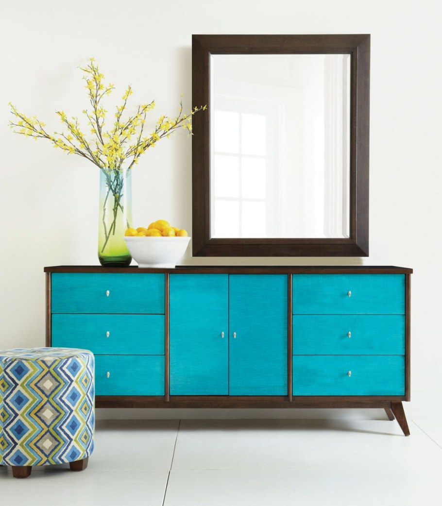 Бирюзовый комод