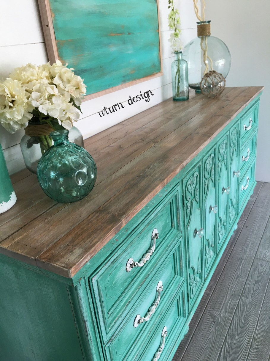 Комод бирюза