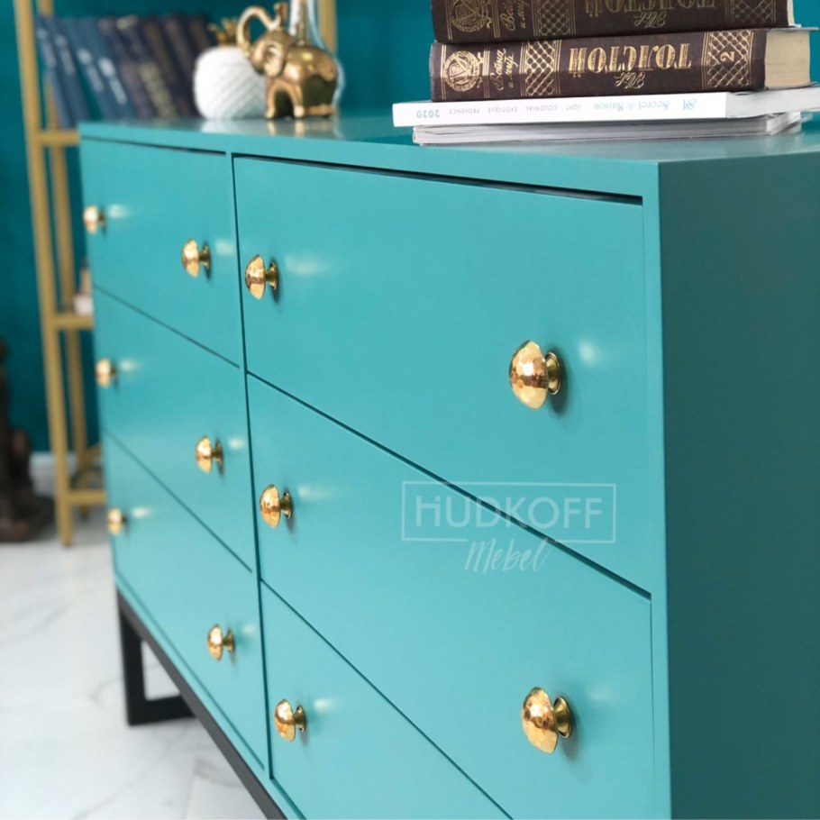 Бирюзовый комод ikea