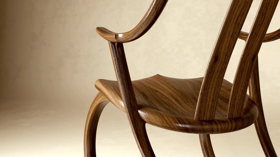 Шикарный деревянный стул