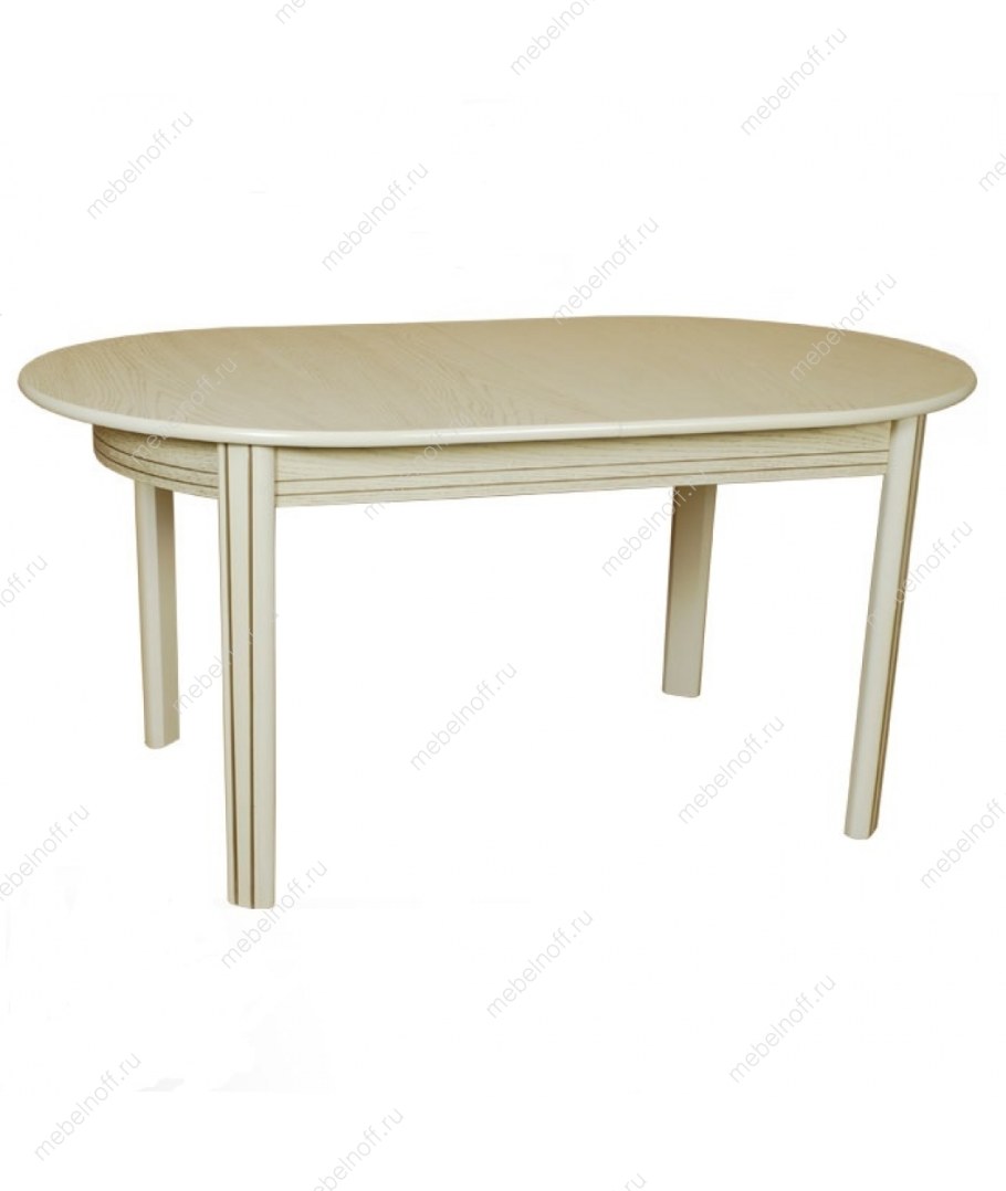 Стол обеденный лазурит белый