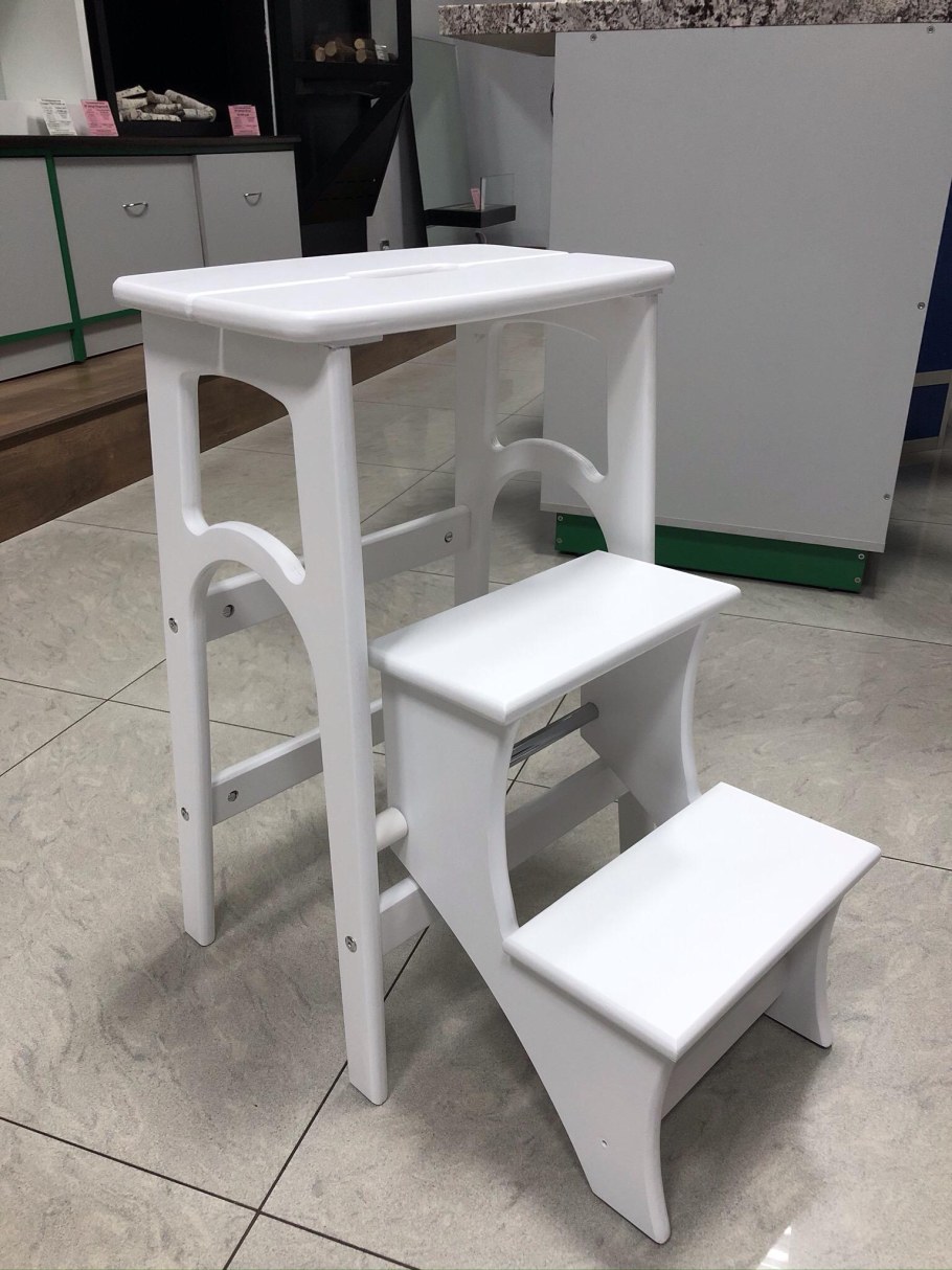 Табурет-стремянка СД-207 бук (ЛДСП, металл 380х370х580 мм)