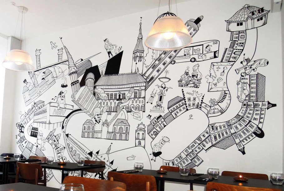 Креативная роспись стен