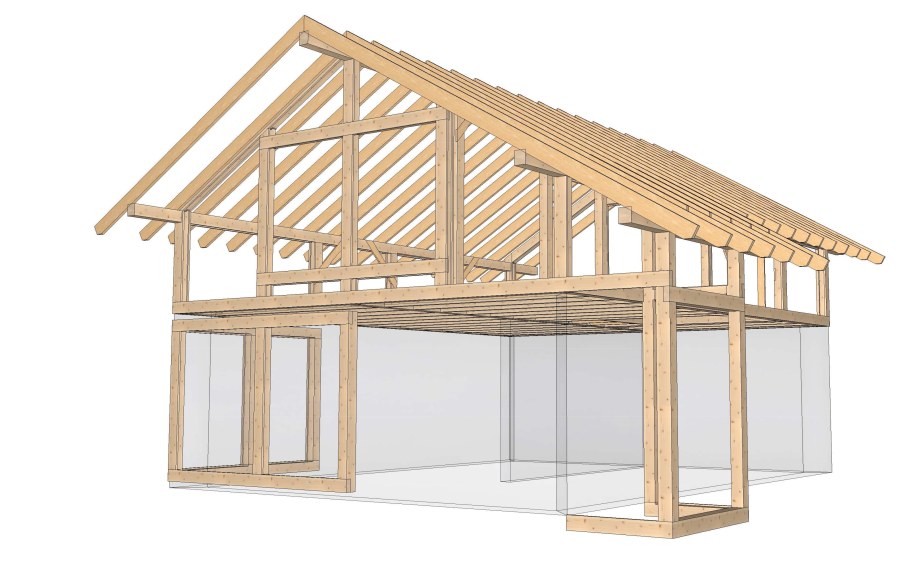 Пристройка фахверк