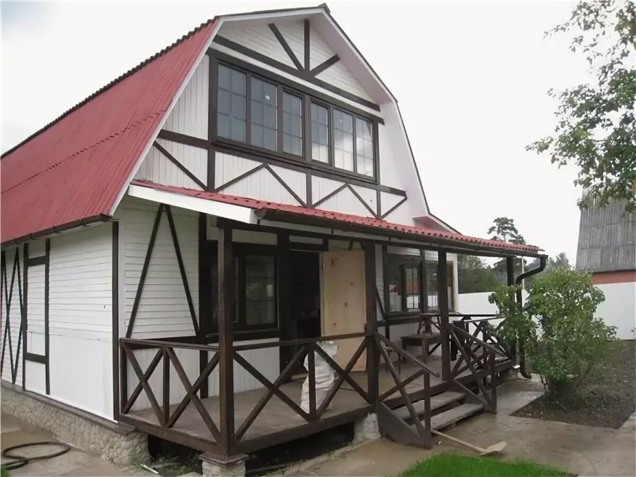 Веранда в стиле фахверк