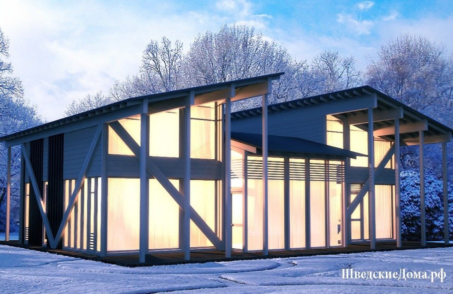 Шведский дом фахверк
