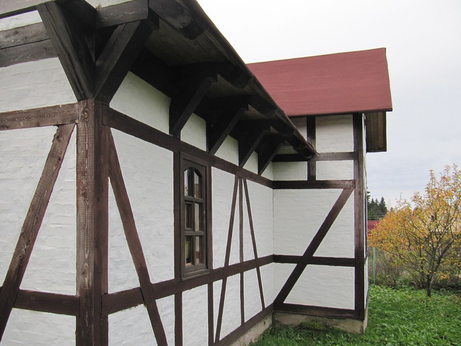 Фасад ОСП фахверк