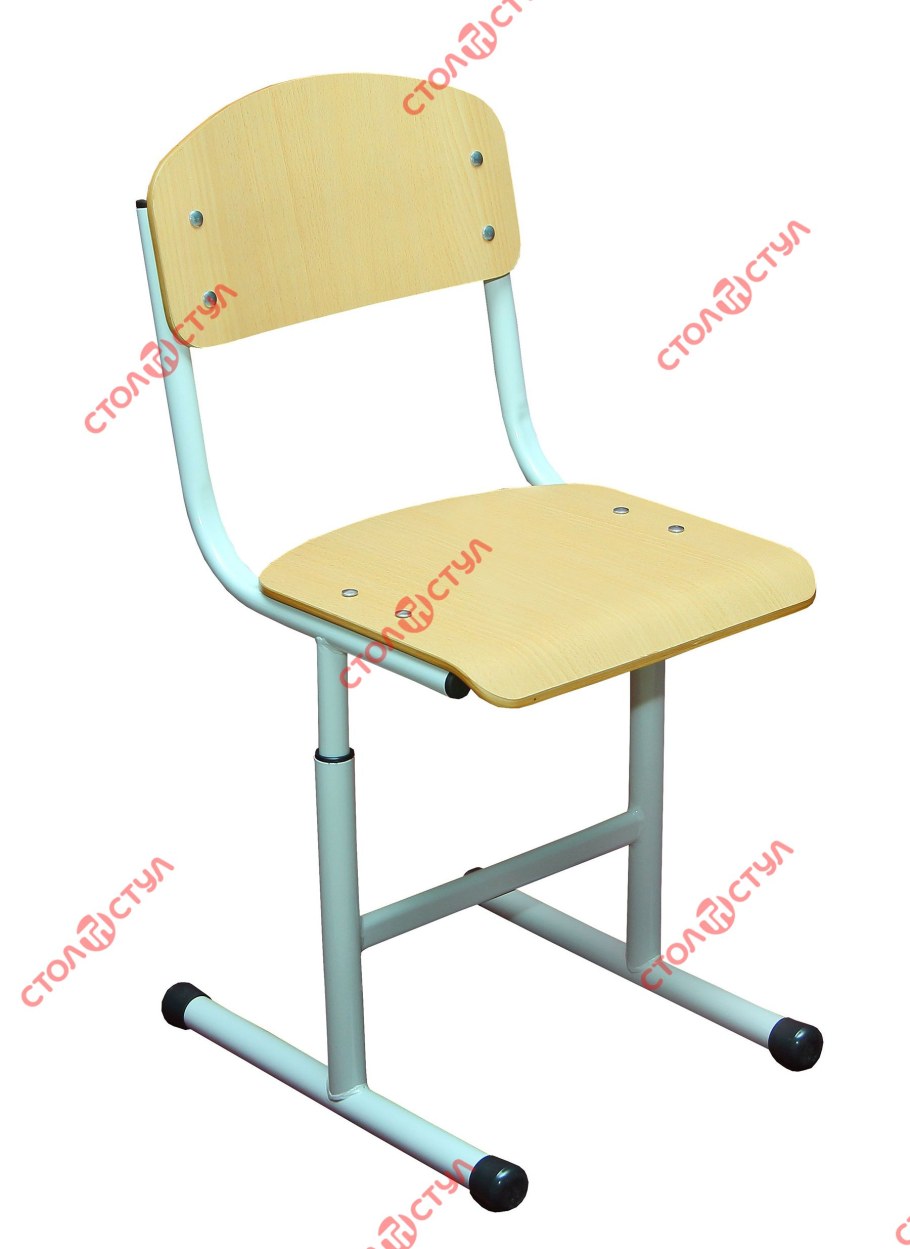 Стул ученический регулируемый «Сигма» на круглой трубе пластик