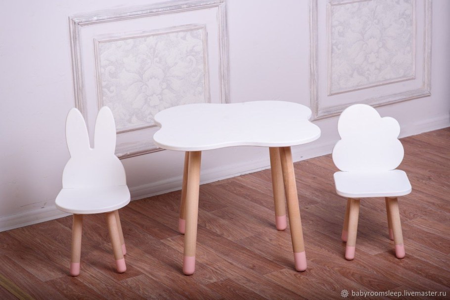 Детский столик и стульчик облако