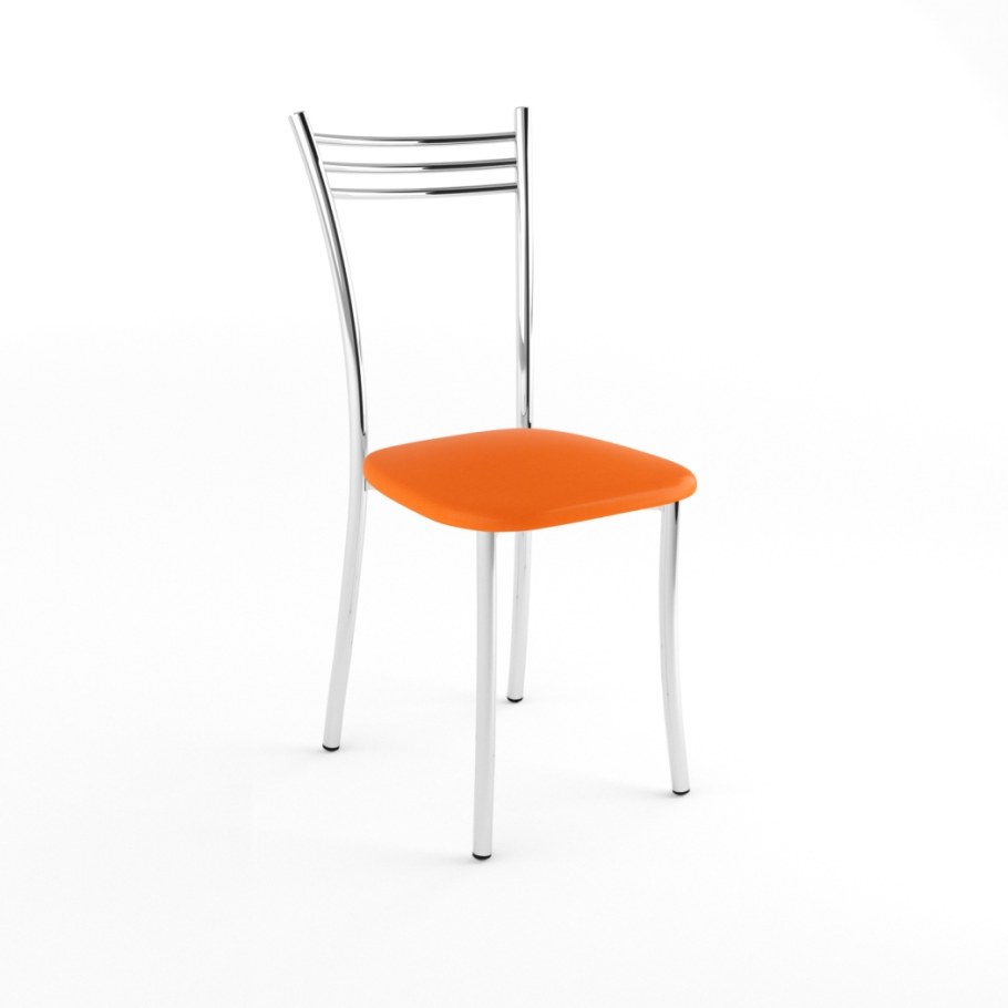 Стул хром "квинтет" (Кайман коричневый 047)