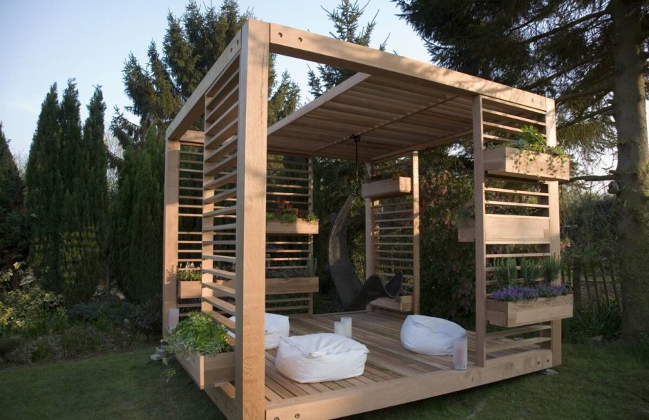 Беседки-перголы в стиле лофт