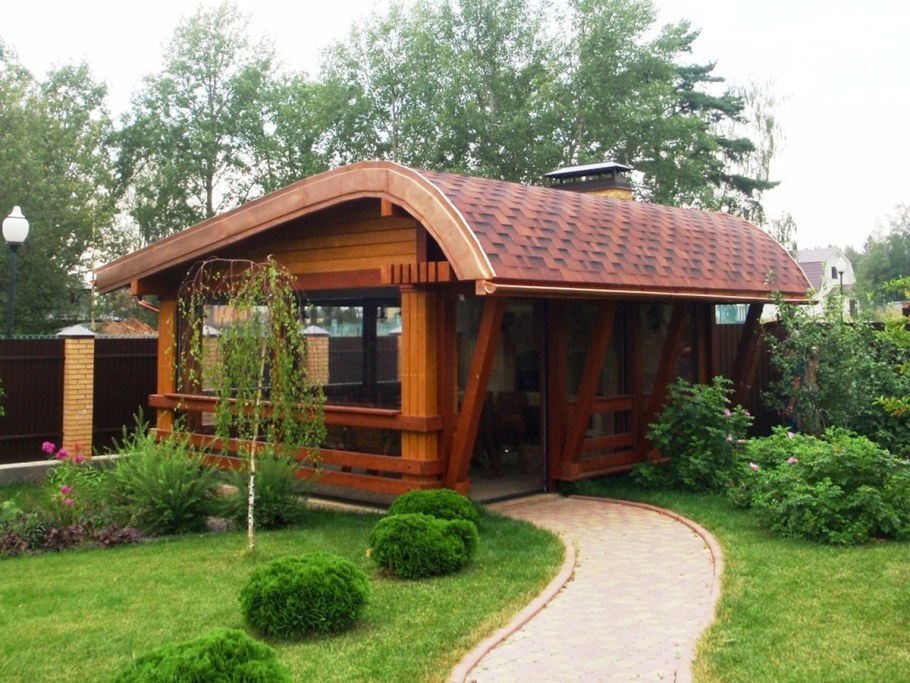 Оригинальные беседки для дачи