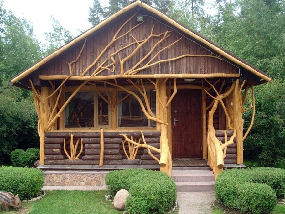 Красивые деревянные беседки