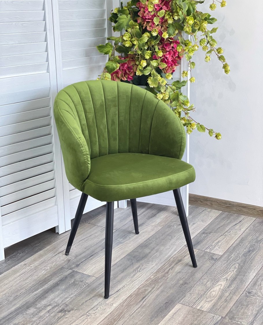 Стул зефир Premier 17 лайм, велюр / черный каркас m-City