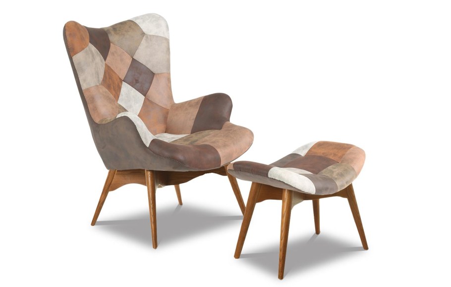 Кресло с оттоманкой Contour