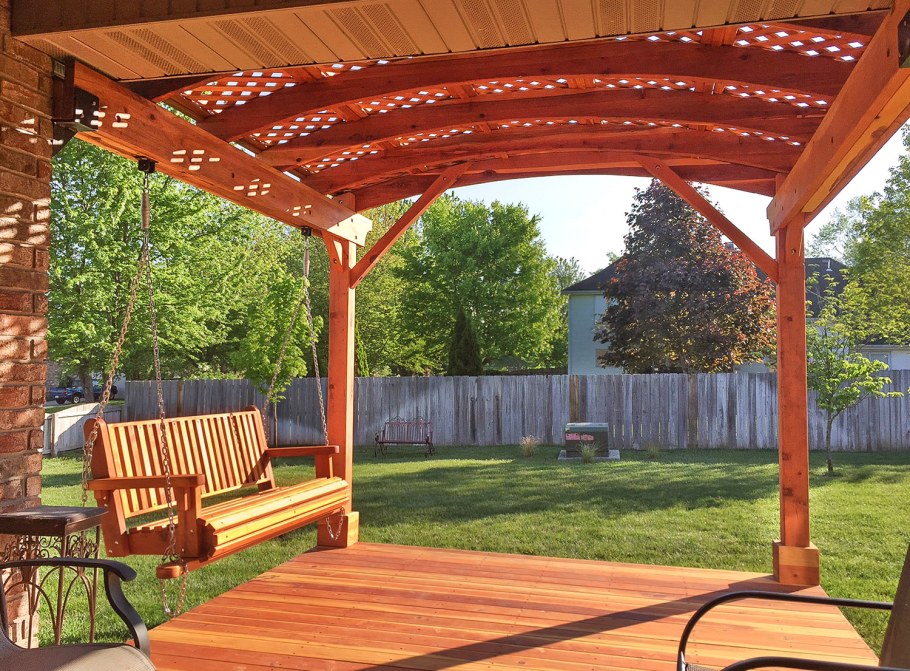 Беседка пергола парк металл дерево