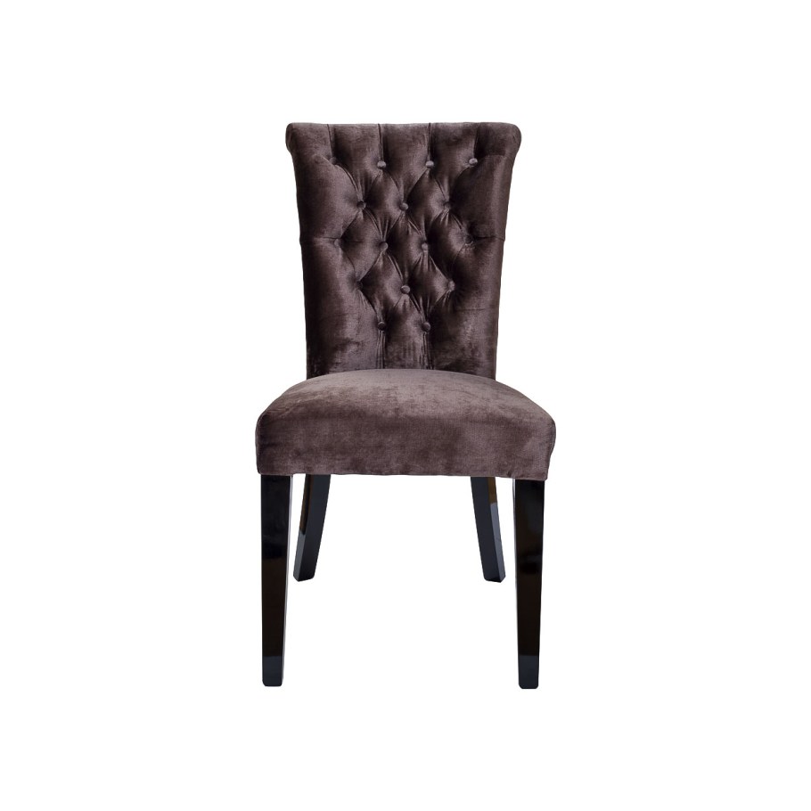 Стул бархатный Гарда декор, коричневый dy-409j-lm32