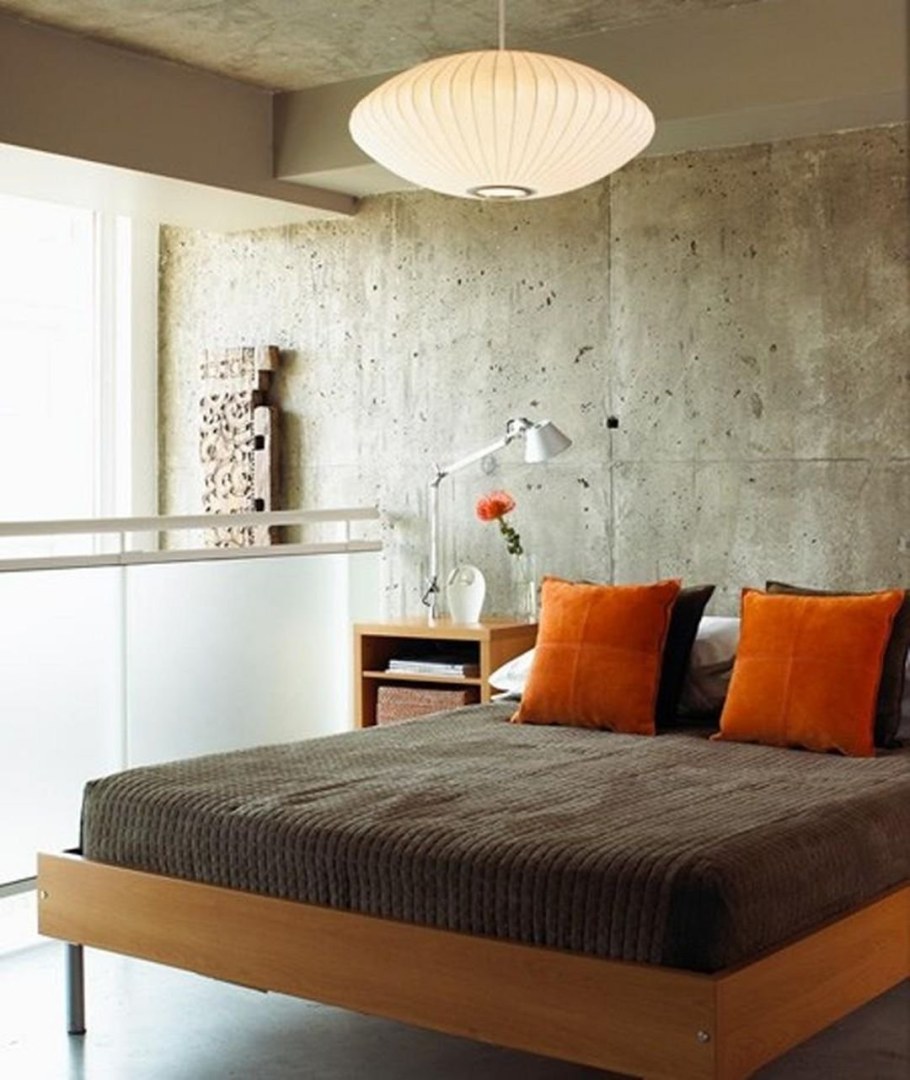 Бетонные стены в интерьере