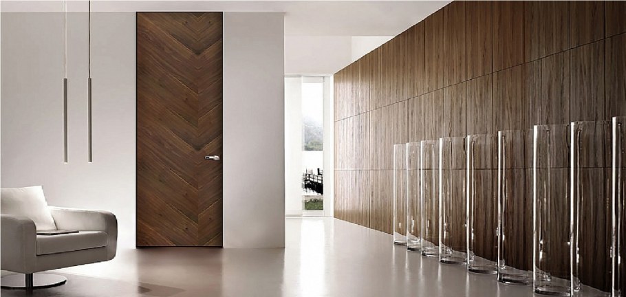 Двери Инвизибл шпон