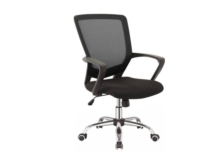 Кресло для персонала Jimmy черная ткань