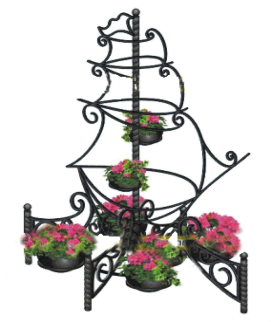 Металлические конструкции для цветов