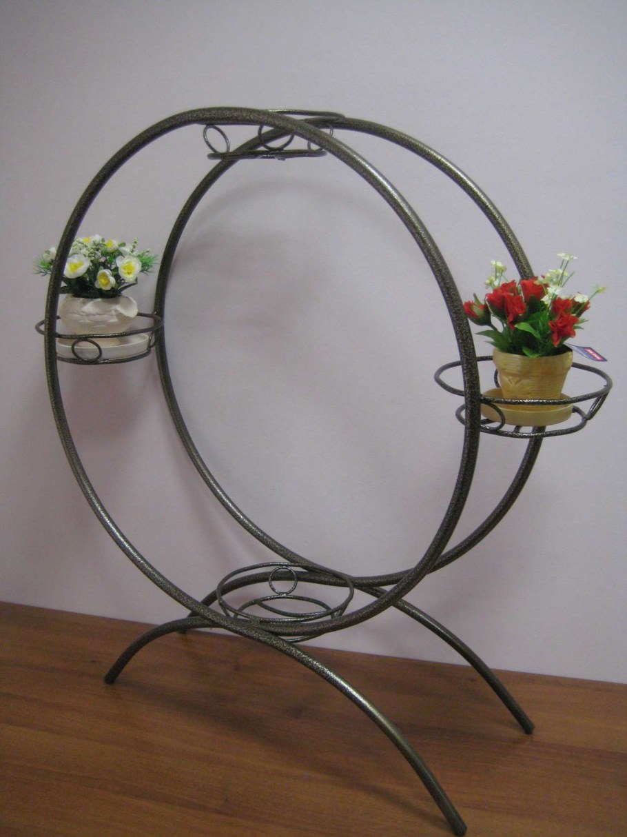 Подставка для цветов "Фортуна" на 4 горшка (бронзовый антик) хт8051