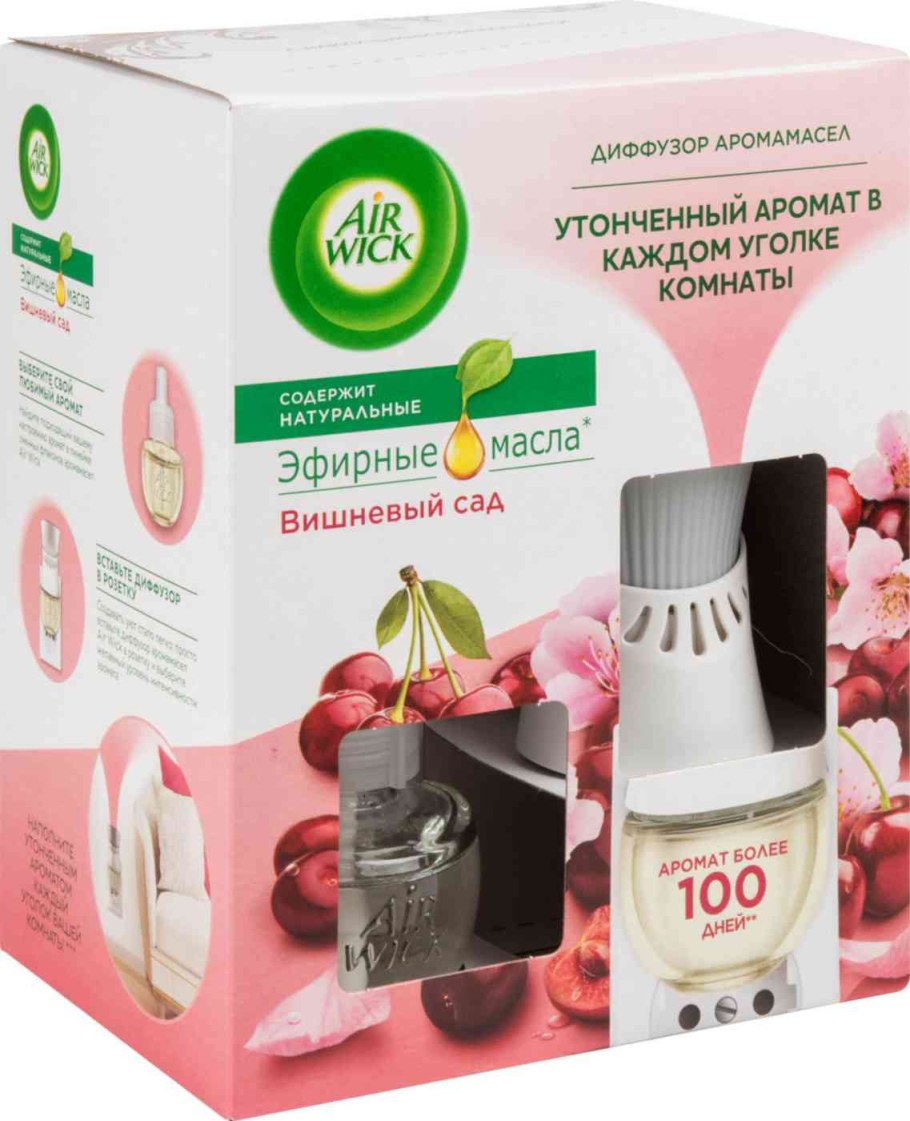 Air Wick диффузор вишневый сад, со сменным флаконом,19 мл