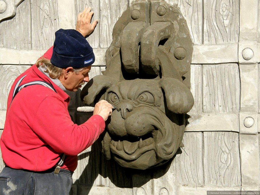 Владимир Колесников скульптуры из бетона Вихляндия