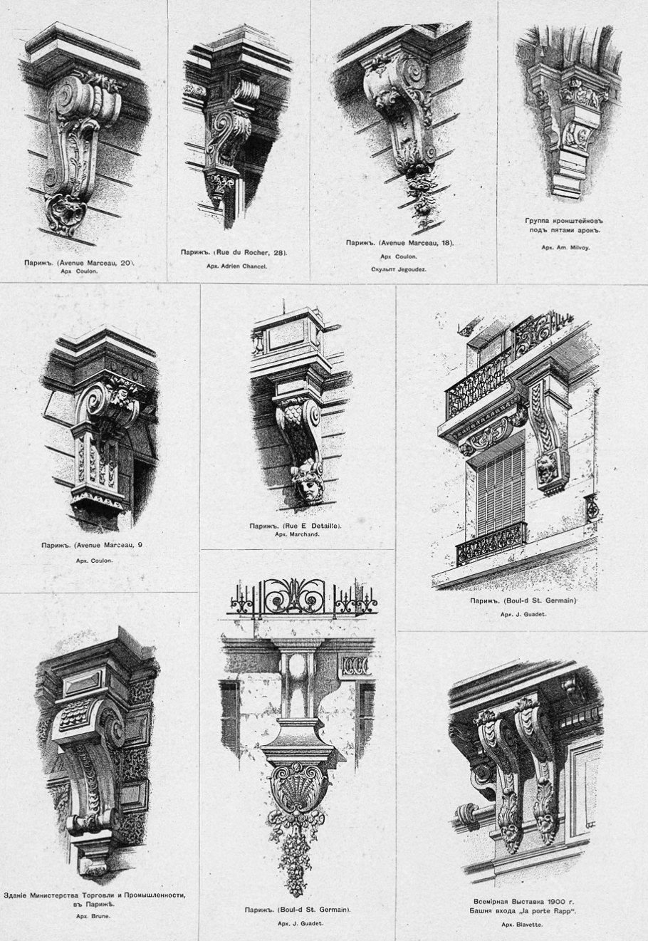Архитектурные детали фасада