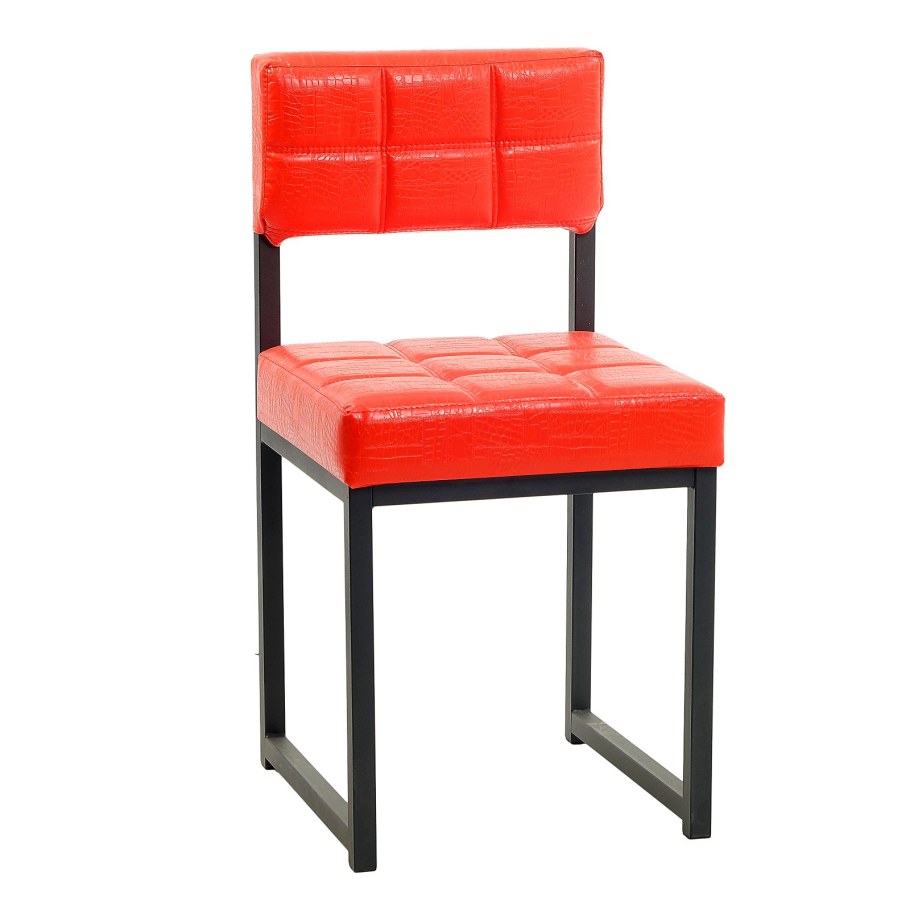 Стулья стул "лофт 3", черный/красная рептилия