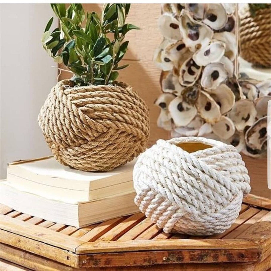 Декор из джутового каната