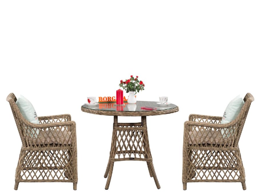 Комплект обеденный d100 из ротанга