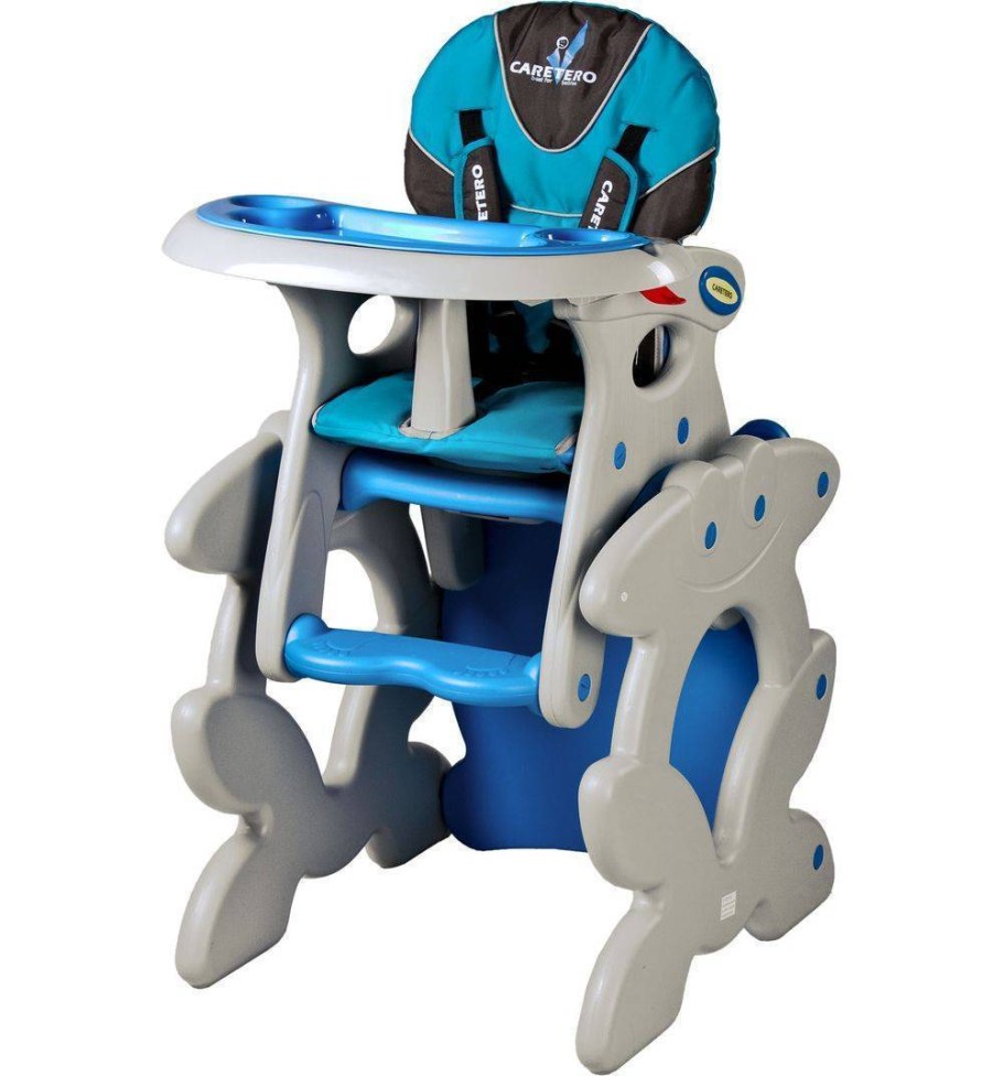 Стульчик для кормления Caretero столик Primus Blue голубой Tero-750